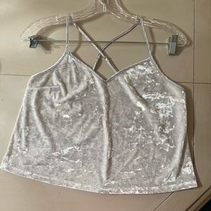Victoria’s Secret light gray velvet tank